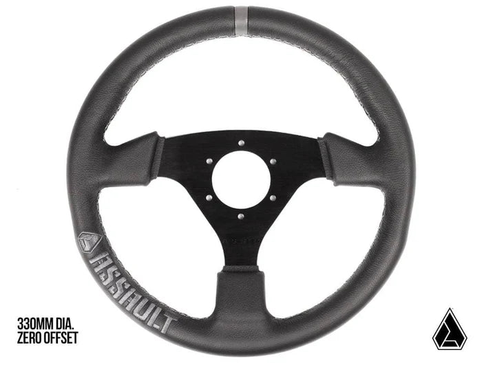 ASSAULT INDUSTRIES-UNIVERSAL NAVIGATOR LEATHER UTV STEERING WHEEL