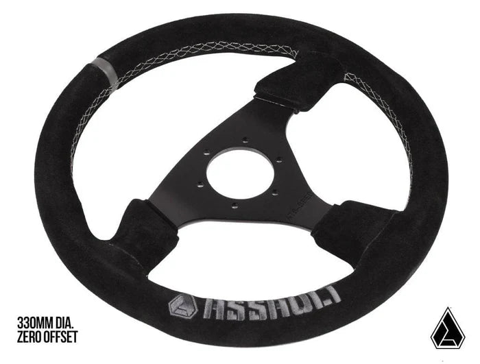 ASSAULT INDUSTRIES- UNIVERSAL NAVIGATOR SUEDE UTV STEERING WHEEL