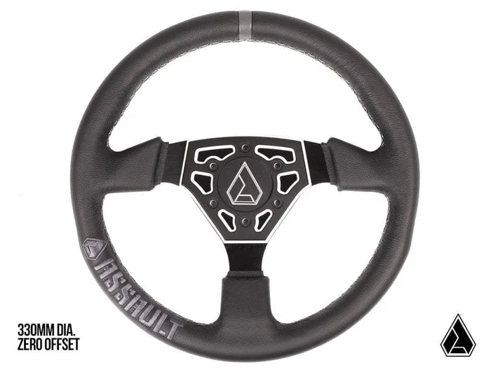 ASSAULT INDUSTRIES-UNIVERSAL NAVIGATOR LEATHER UTV STEERING WHEEL