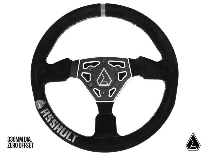 ASSAULT INDUSTRIES- UNIVERSAL NAVIGATOR SUEDE UTV STEERING WHEEL