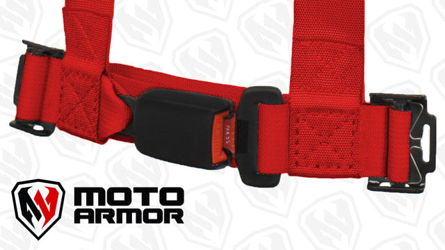 MOTO ARMOR- Four Point Harness , OEM style latch, BLU