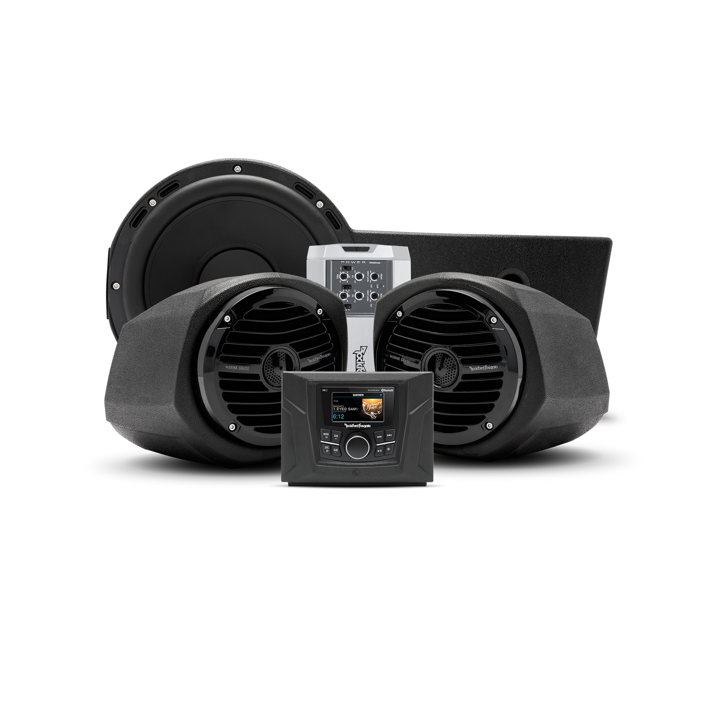 ROCKFORD FOSGATE- 400 watt stereo, front lower speaker, and subwoofer kit for select Polaris GENERAL® models GNRL-STAGE3