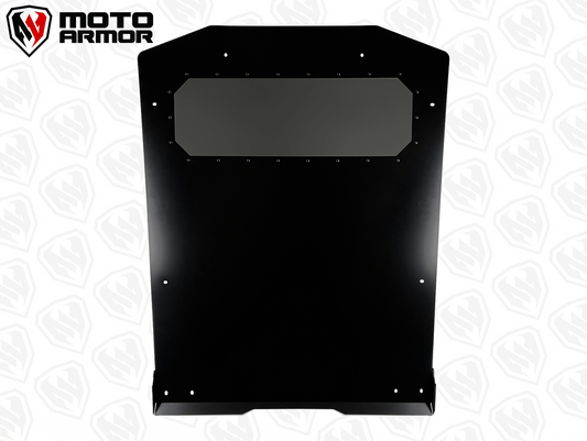 MOTO ARMOR- Aluminum Roof (With Sunroof) RZR Turbo S 2 Seat Black