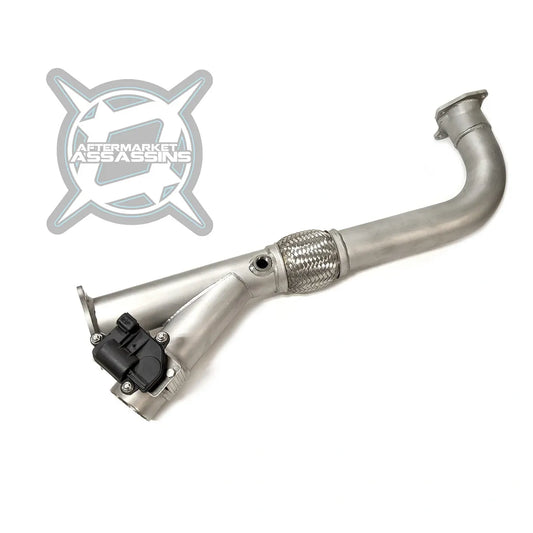 AFTERMARKET ASSASSINS- AA RZR Turbo 2.5" Electronic Side Dump Cutout Exhaust Head Pipe