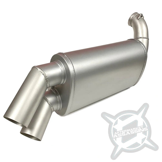 AFTERMARKET ASSASSINS- AA Stainless Slip-On Exhaust for 2015-Up RZR 900 S, Trail, XC **1-3 Day Lead Time**