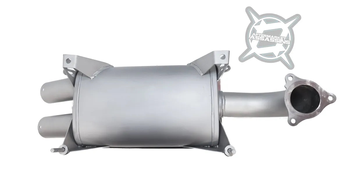 AFTERMARKET ASSASSINS-AA Stainless Slip-On Exhaust for 2016-21 RZR XP Turbo