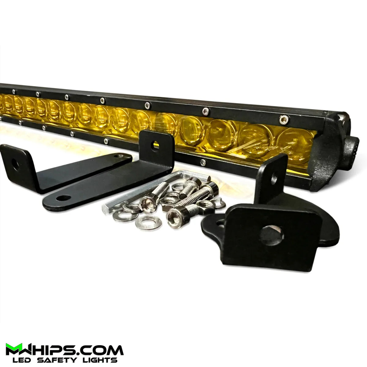 MWHIPS- 51" CREE LED LIGHT BAR - AMBER SPOT BEAM