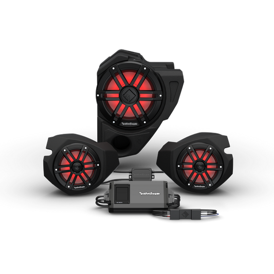 ROCKFORD FOSGATE- 2014+ RZR Stage-3 Audio System For Ride Command (Gen-3) RZR14RC-STG3