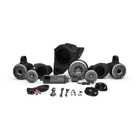 ROCKFORD FOSGATE-2014+ RZR Stage-6 Audio System For Ride Command (Gen-3) RZR14RC-STG6